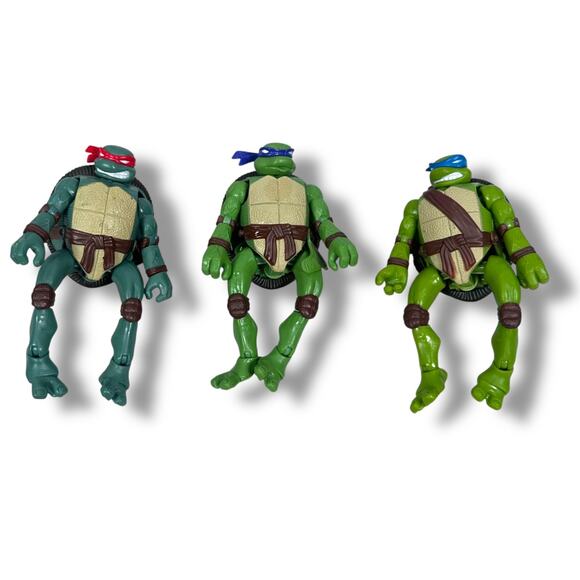 TMNT Movie Ninja Turtles Mutant Mutations Leo Raphael Donatello Figures Lot of 3 - Picture 1 of 9